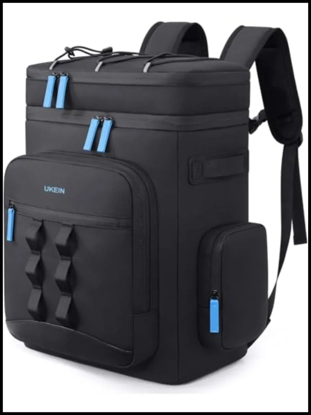 Insulated Leakproof Cooler Backpack 50 Can Double Deck Camping Hiking Picnic